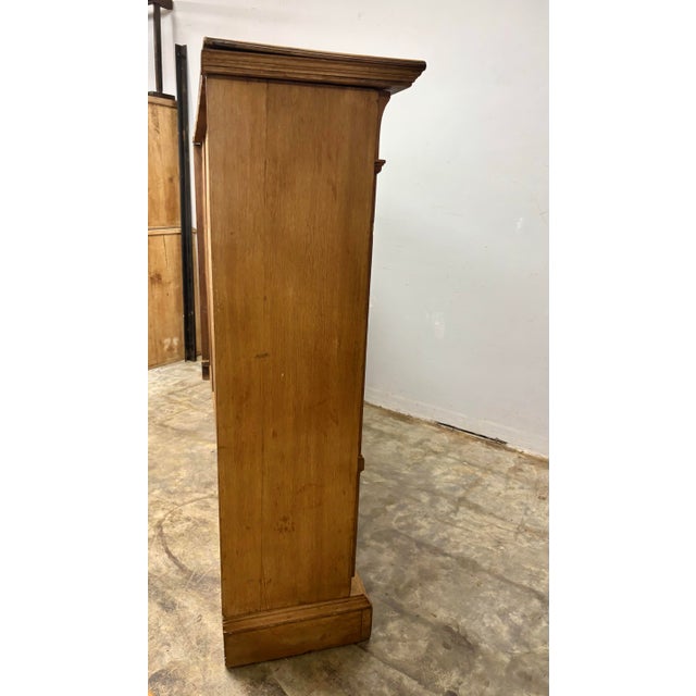 Antique English Four Door Cabinet For Sale - Image 11 of 12