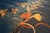 1930s Royal Blue Solid Floral Modernist Antique Chinese Art Deco Gallery Rug For Sale - Image 10 of 12