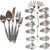 Complete 12 Settings Plus Stainless Repousse Flatware - Set of 76 For Sale - Image 12 of 12