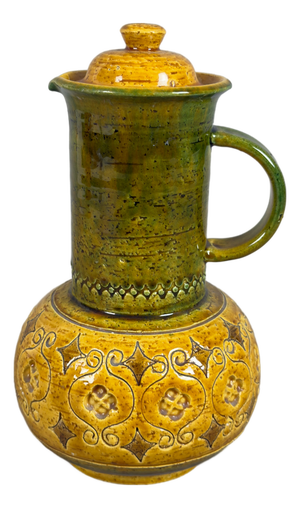 Vase Jug in Majolica by Aldo Londi for Bitossi