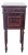 Antique French 1920s Marble Top Nightstand Mahogany Bedside Cabinet For Sale