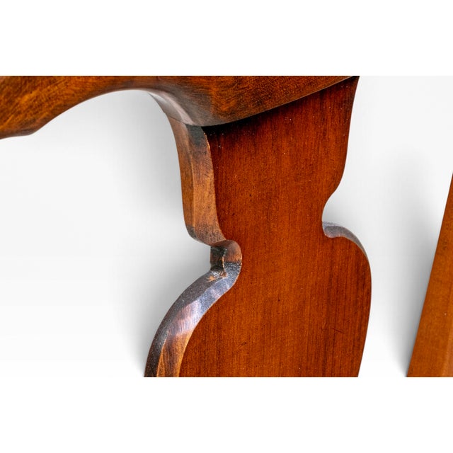 Brown Late 20th Century Queen Anne Style Carved Mahogany Vasiform Splat Side Chair For Sale - Image 8 of 13