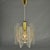 Small Mid-Century Modern Pendant Lamp in Clear Acrylic Glass, Wire and Brass, 1970s For Sale - Image 9 of 18
