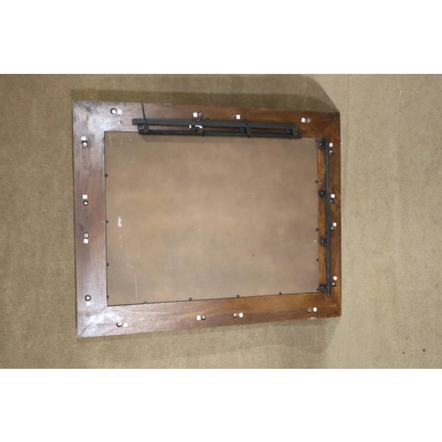 Mid 20th Century Large Horn Trim Mirror For Sale - Image 4 of 5