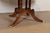 1980s Baker Furniture Style Georgian English Yew Wood Pedestal Extension Dining Table, Newly Refinished For Sale - Image 11 of 13