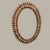 Convex Oval Bamboo Mirror by Olaf Von Bohr for Bonacina, 1960s, in Flawless conditions. Designed 1950 to 1959