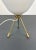 Metal Brass & Opaline Glass Tripod Table Lamp, Italy, 1960s For Sale - Image 7 of 10