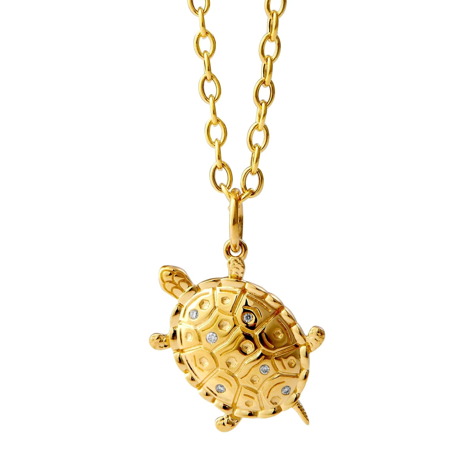 Jardin Turtle Charm Pendant | Chairish