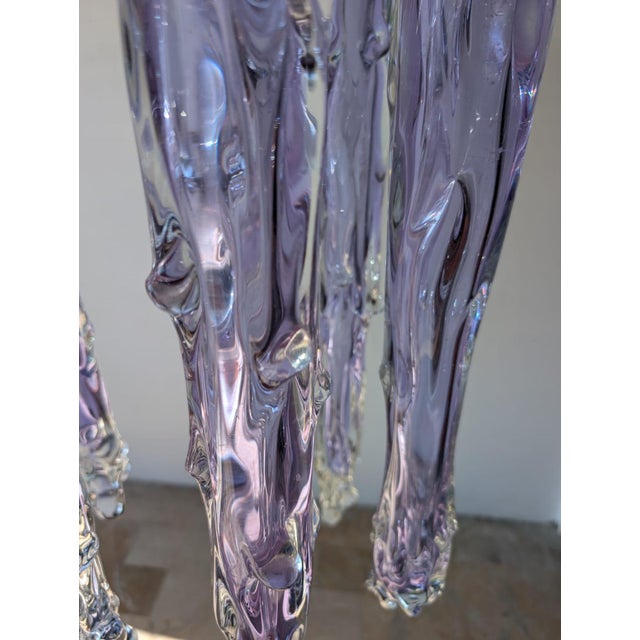 Murano Iridescent Glass Ceiling Light, 1970 For Sale - Image 4 of 12