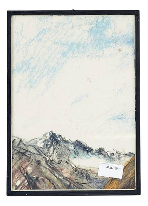 Guerrino Morbini, Mountain Landscape, Pastel