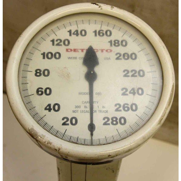 Vintage White Metal Detecto Scale Chairish