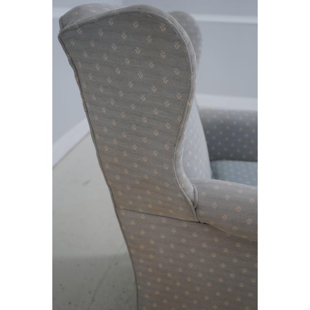 Drexel Chippendale Mahogany Wing Back Lounge Chair For Sale - Image 9 of 18