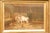 19th Century English 19th Century Oil on Canvas Farm Painting Depicting Calves and Chickens For Sale - Image 5 of 9