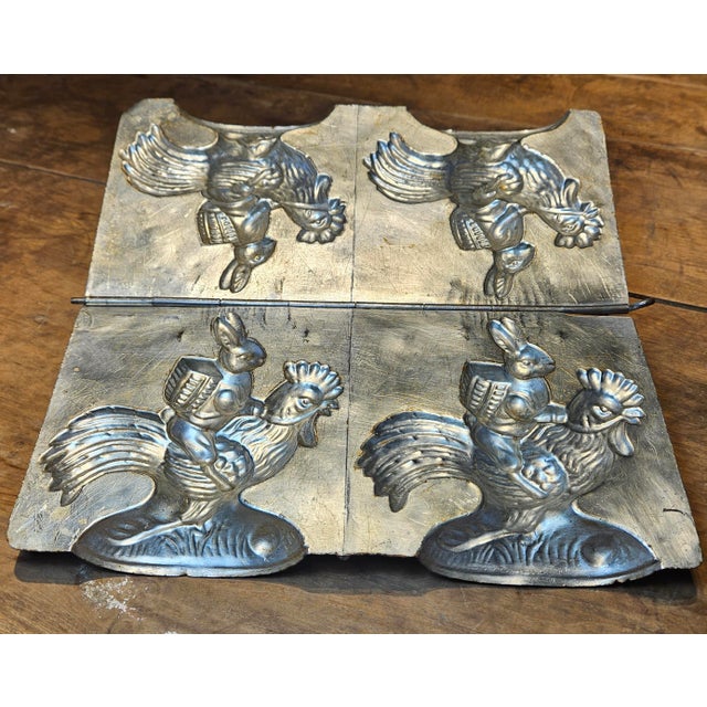 Vintage Metal Chocolate Candy Mold Stamped Made in Germany For Sale In Charlotte - Image 6 of 12