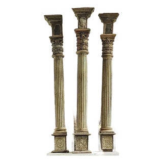 Trio of 18th Century French Private Le Mans Chapel Columns For Sale