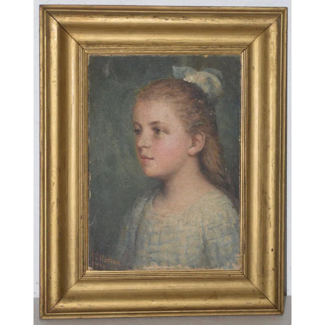 Portrait of a Young Child by Henton C.1910 For Sale In San Francisco - Image 6 of 6