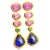 Bochic “Capri” Natural Vintage Ruby, Sapphire & Emerald Set In 18K Gold & Silver Natural Ruby from Africa Natural Emeralds...