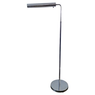 Casella Style Chrome Floor Lamp For Sale