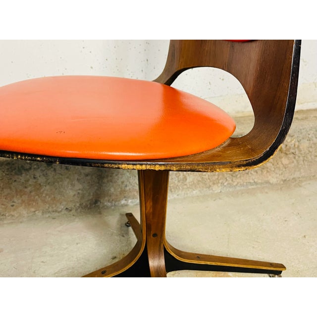 Orange 1960s Dining Room Chair by George Mulhauser for Plycraft For Sale - Image 8 of 10