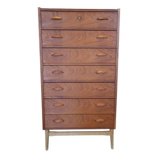 Danish Chest of Drawers in Teak with Seven Drawers, 1960s For Sale