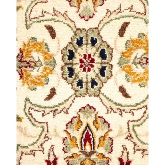 Traditional Mogul, One-of-a-Kind Hand-Knotted Area Rug in Ivory, 3' 1" x 5' 4" For Sale - Image 3 of 8