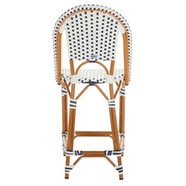 White California Counter Stool - White/Navy For Sale - Image 8 of 11
