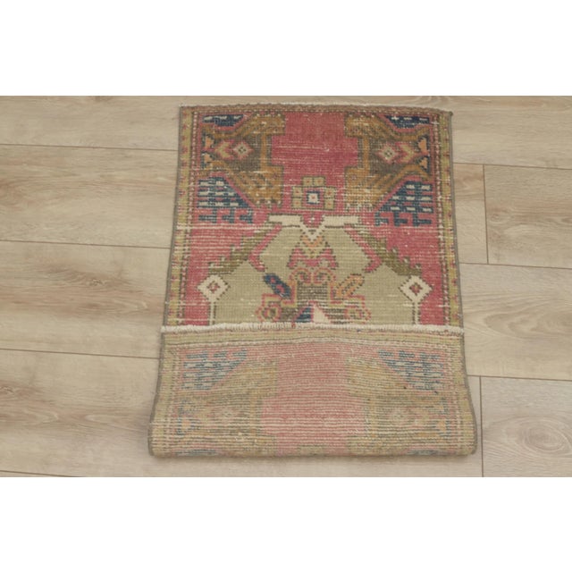 Red 1970s Turkish Boho Style Red Oushak Rug For Sale - Image 8 of 9