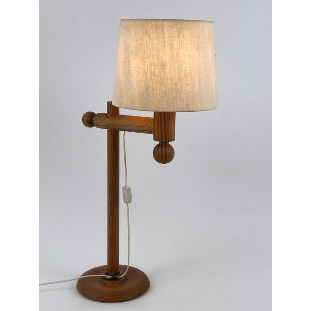 Pine Table Lamp by Uno & Östen Kristiansson for Luxus Vittsjö, 1960s For Sale - Image 11 of 18