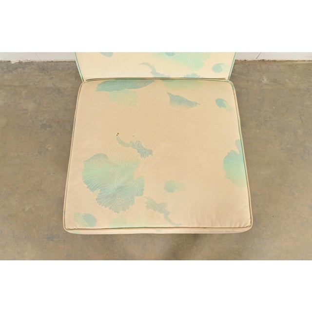 Wood John Wisner for Ficks Reed Mid-Century Hollywood Regency Bamboo Rattan Lounge Chair, 1950s For Sale - Image 7 of 15