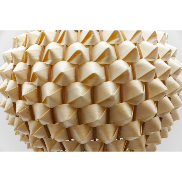 Mid-Century Modern Rattan Wicker Pendant Light, Italy, 1960s For Sale - Image 10 of 14