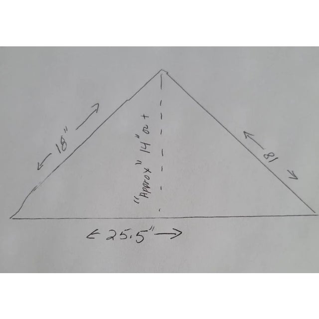 Vintage Chippendale Mahogany Handkerchief Corner Side Table With Drawer For Sale In Raleigh - Image 6 of 6