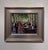 This acrylic painting captures a lively outdoor café scene in Provence, filled with patrons enjoying their meals under the...