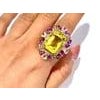 Bochic "Capri" Vintage Amethyst, Garant & Lemon Quartz Ring Set In 18K Gold & Silver For Sale - Image 16 of 18