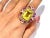 Bochic "Capri" Vintage Amethyst, Garant & Lemon Quartz Ring Set In 18K Gold & Silver For Sale - Image 16 of 18