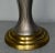 Art Nouveau Vintage Art Nouveau Style Pewter Color & Brass Metal Table Lamp For Sale - Image 3 of 11