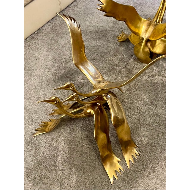 Flying Cranes Sculptures by Willy Daro, Set of 2 For Sale - Image 14 of 18