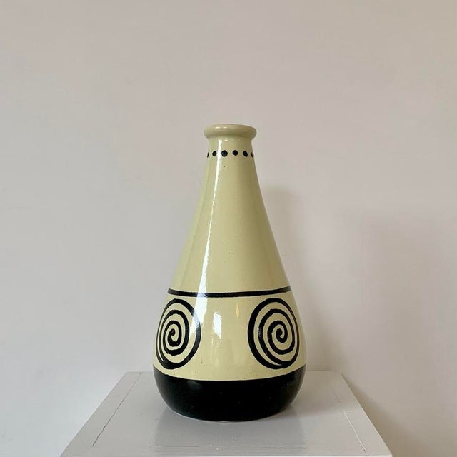 Monogrammed Ceramic Vase by Francis Jourdain, France, 1920s For Sale - Image 3 of 14