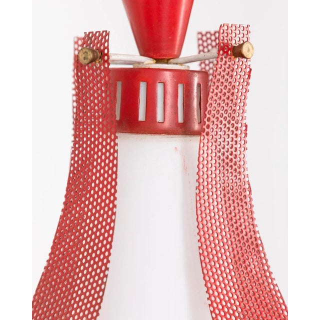 1970s Italian Pendant Lamp in Metal and Glass, 1970s For Sale - Image 5 of 9