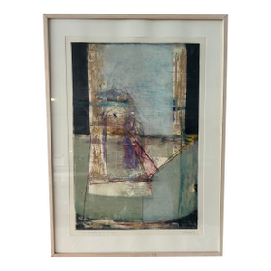 Framed Ron Pokrasso, "For an Old Space #1, 1991