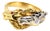 Late 20th Century Size 10 Estate 14k Two-Tone Gold Ruby & Diamond Double Horse Head Ring For Sale