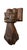 Vintage Cast Iron Hand Door Knocker - Antique Victorian Style Architectural Hardware For Sale In West Palm - Image 6 of 12