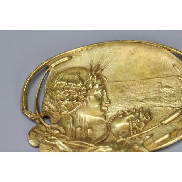 Art Nouveau French Bronze Card Tray, 1920s For Sale - Image 11 of 18