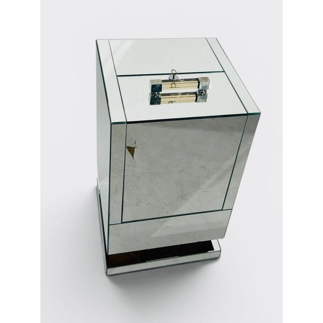 Art Deco Mirrored Cocktail Cabinet Bar, 1930 For Sale - Image 4 of 14
