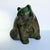 A large signed Tony Evans raku pottery bear sculpture from 1988, featuring a richly textured surface with green, bronze,...
