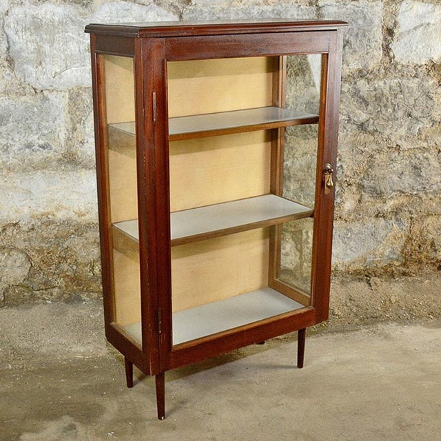 Vintage MidCentury Mahogany Curio Chairish