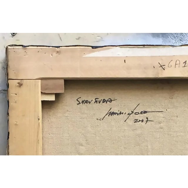 Black Structure - Mixed Technique on Canvas - Massimo D'Orta - Italy - 2007 For Sale - Image 8 of 9