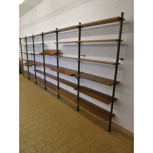Mid-Century Shelving System in Wood and Metal by Olof Pira, Sweden, 1960s For Sale - Image 12 of 18