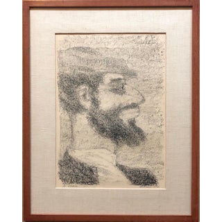 Anatoli Lvovich Kaplan, Vintage Russian Shtetl, Scene Judaica Lithograph Jewish Portrait, 1957-1961 For Sale