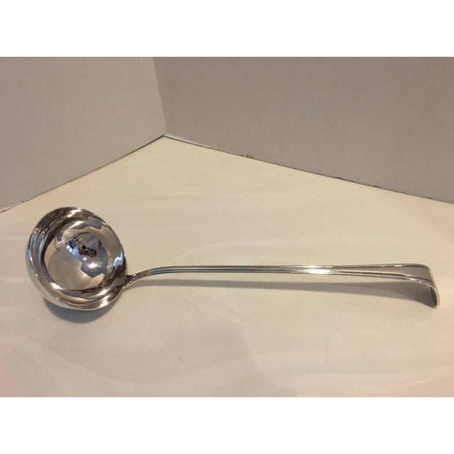Silver Large Vintage Silverplate Ladle, Japan For Sale - Image 8 of 8
