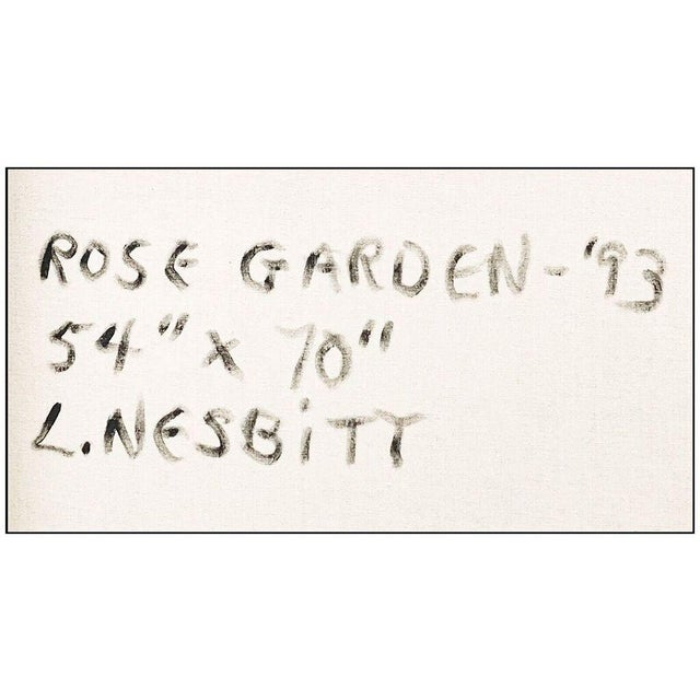 Realism 1990s Rose Garden, Lowell Nesbitt For Sale - Image 3 of 4